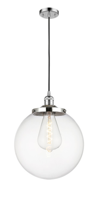 INNOVATIONS 201C-PC-G202-14 Beacon 1 Light 14 inch Mini Pendant Polished Chrome