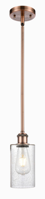 INNOVATIONS 516-1S-AC-G804 Clymer 1 3.875 inch Mini Pendant Antique Copper