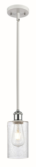 INNOVATIONS 516-1S-WPC-G804 Clymer 1 3.875 inch Mini Pendant White and Polished Chrome