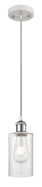 INNOVATIONS 516-1P-WPC-G804 Clymer 1 3.875 inch Mini Pendant White and Polished Chrome