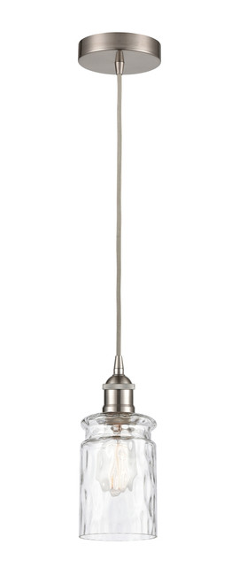 INNOVATIONS 616-1P-SN-G352 Candor 1 Light Mini Pendant part of the Edison Collection Brushed Satin Nickel
