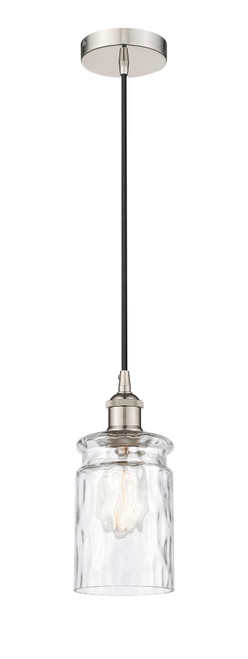 INNOVATIONS 616-1P-PN-G352 Candor 1 Light Mini Pendant part of the Edison Collection Polished Nickel
