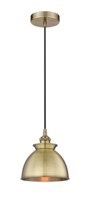 INNOVATIONS 616-1P-AB-M14-AB Adirondack 1 8.125 inch Mini Pendant Antique Brass