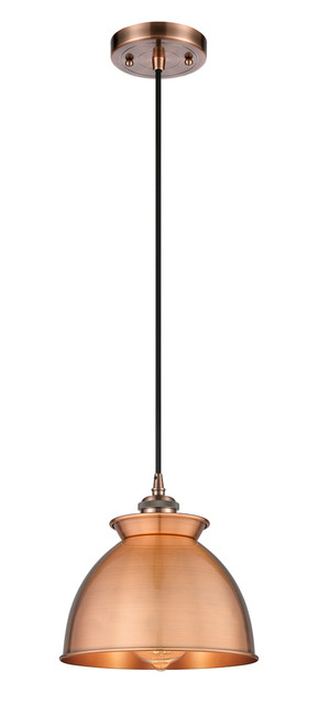 INNOVATIONS 516-1P-AC-M14-AC Adirondack 1 8.125 inch Mini Pendant Antique Copper