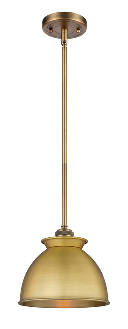 INNOVATIONS 516-1S-BB-M14-BB Adirondack 1 8.125 inch Mini Pendant Brushed Brass