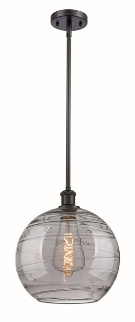 INNOVATIONS 516-1S-OB-G1213-12SM Deco Swirl 1 Light 12 inch Mini Pendant Oil Rubbed Bronze