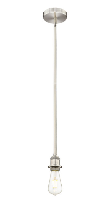INNOVATIONS 616-1SH-SN-M13-BK Appalachian 1 Light 8 inch Mini Pendant Brushed Satin Nickel