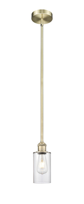 INNOVATIONS 616-1S-AB-G802 Clymer 1 Light 3.875 inch Mini Pendant Antique Brass