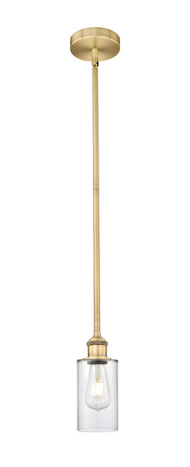 INNOVATIONS 616-1S-BB-G802 Clymer 1 Light 3.875 inch Mini Pendant Brushed Brass