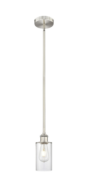 INNOVATIONS 616-1S-SN-G802 Clymer 1 Light 3.875 inch Mini Pendant Brushed Satin Nickel
