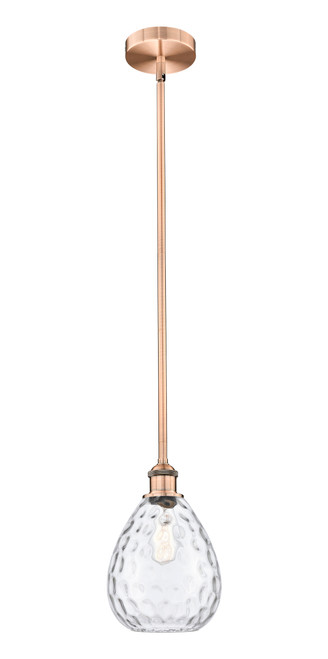 INNOVATIONS 616-1S-AC-G372 Waverly 1 Light 8 inch Mini Pendant Antique Copper