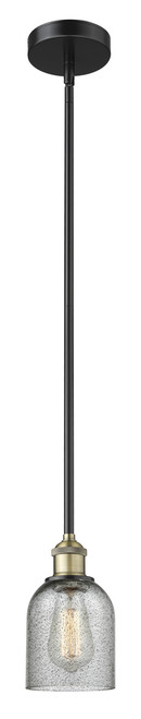 INNOVATIONS 616-1S-BAB-G257 Caledonia 1 5 inch Mini Pendant Black Antique Brass