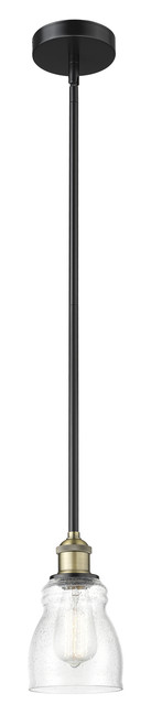 INNOVATIONS 616-1S-BAB-G394 Ellery 1 4.75 inch Mini Pendant Black Antique Brass