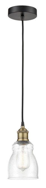 INNOVATIONS 616-1P-BAB-G394 Ellery 1 4.75 inch Mini Pendant Black Antique Brass