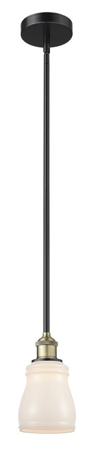 INNOVATIONS 616-1S-BAB-G391 Ellery 1 4.75 inch Mini Pendant Black Antique Brass