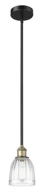 INNOVATIONS 616-1S-BAB-G442 Brookfield 1 5.75 inch Mini Pendant Black Antique Brass