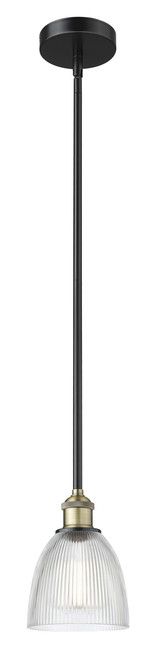 INNOVATIONS 616-1S-BAB-G382 Castile 1 6 inch Mini Pendant Black Antique Brass