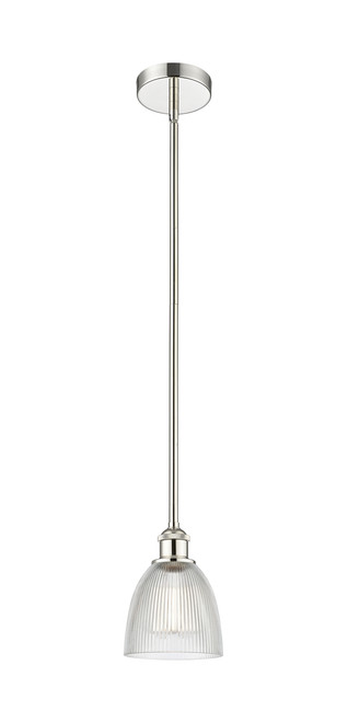 INNOVATIONS 616-1S-PN-G382 Castile 1 Light 6 inch Mini Pendant Polished Nickel
