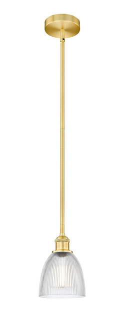 INNOVATIONS 616-1S-SG-G382 Castile 1 Light 6 inch Mini Pendant Satin Gold