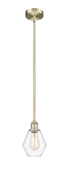 INNOVATIONS 616-1S-AB-G652-6 Cindyrella 1 Light 6 inch Mini Pendant Antique Brass