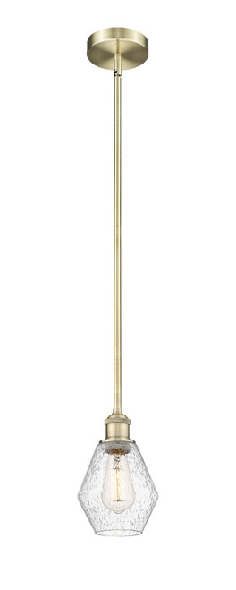 INNOVATIONS 616-1S-AB-G654-6 Cindyrella 1 Light 6 inch Mini Pendant Antique Brass