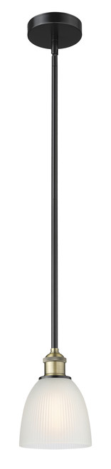 INNOVATIONS 616-1S-BAB-G381 Castile 1 6 inch Mini Pendant Black Antique Brass