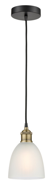 INNOVATIONS 616-1P-BAB-G381 Castile 1 6 inch Mini Pendant Black Antique Brass