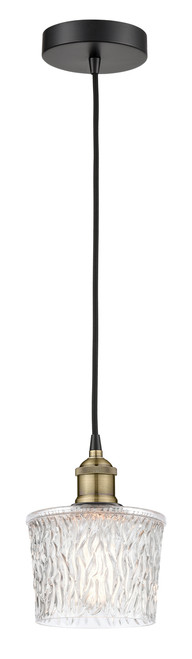 INNOVATIONS 616-1P-BAB-G402 Niagra 1 6.5 inch Mini Pendant Black Antique Brass