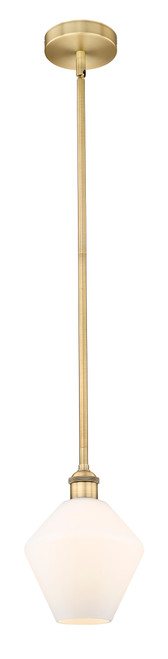 INNOVATIONS 616-1S-BB-G651-8 Cindyrella 1 Light 8 inch Mini Pendant Brushed Brass
