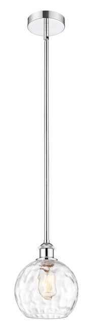 INNOVATIONS 616-1S-PC-G1215-8 Athens Water Glass 1 Light 8 inch Mini Pendant Polished Chrome