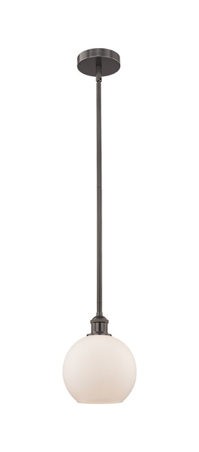 INNOVATIONS 616-1S-OB-G121-8 Athens 1 Light 8 inch Mini Pendant Oil Rubbed Bronze