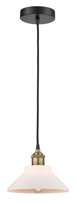 INNOVATIONS 616-1P-BAB-G131 Orwell 1 8.375 inch Mini Pendant Black Antique Brass