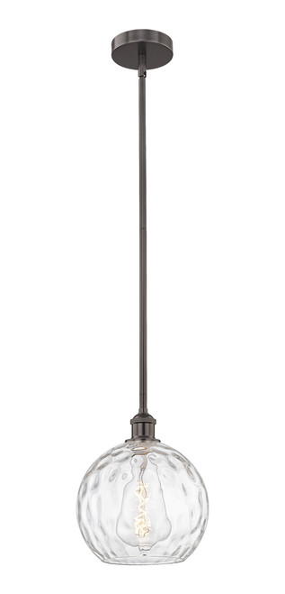 INNOVATIONS 616-1S-OB-G1215-10 Athens Water Glass 1 Light 10 inch Mini Pendant Oil Rubbed Bronze