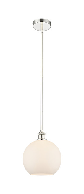 INNOVATIONS 616-1S-PN-G121-10 Athens 1 Light 10 inch Mini Pendant Polished Nickel