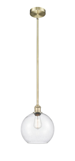 INNOVATIONS 616-1S-AB-G124-10 Athens 1 Light 10 inch Mini Pendant Antique Brass