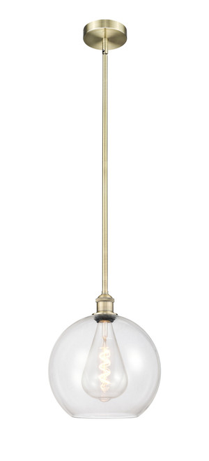 INNOVATIONS 616-1S-AB-G122-12 Athens 1 Light 11.75 inch Mini Pendant Antique Brass