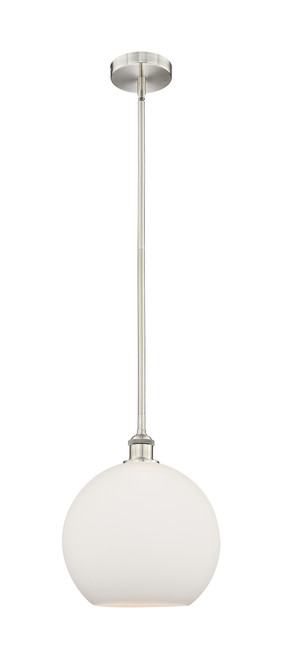 INNOVATIONS 616-1S-SN-G121-12 Athens 1 Light 11.75 inch Mini Pendant Brushed Satin Nickel
