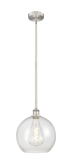 INNOVATIONS 616-1S-SN-G124-12 Athens 1 Light 11.75 inch Mini Pendant Brushed Satin Nickel