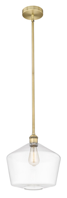 INNOVATIONS 616-1S-BB-G652-12 Cindyrella 1 Light 12 inch Mini Pendant Brushed Brass