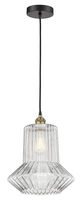 INNOVATIONS 616-1P-BAB-G212 Springwater 1 12 inch Mini Pendant Black Antique Brass
