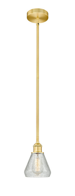 INNOVATIONS 616-1S-SG-G275 Conesus 1 Light 6 inch Mini Pendant Satin Gold
