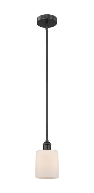 INNOVATIONS 616-1S-BK-G111 Cobbleskill 1 Light 5 inch Mini Pendant Matte Black