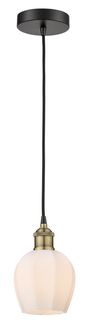INNOVATIONS 616-1P-BAB-G461-6 Norfolk 1 5.75 inch Mini Pendant Black Antique Brass