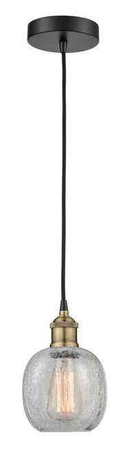 INNOVATIONS 616-1P-BAB-G105 Belfast 1 6 inch Mini Pendant Black Antique Brass