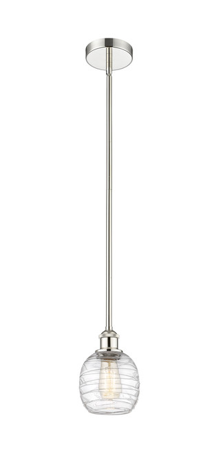 INNOVATIONS 616-1S-PN-G1013 Belfast 1 Light 6 inch Mini Pendant Polished Nickel