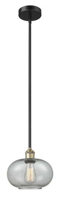 INNOVATIONS 616-1S-BAB-G247 Gorham 1 9.5 inch Mini Pendant Black Antique Brass