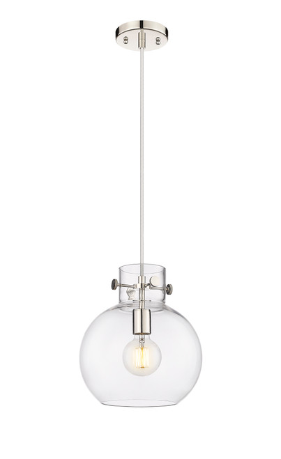 INNOVATIONS 410-1PM-PN-G410-10CL Newton Sphere 1 10 inch Mini Pendant Polished Nickel
