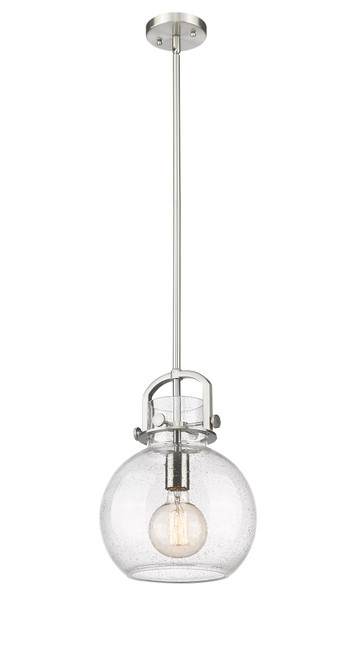 INNOVATIONS 410-1SM-SN-G410-10SDY Newton Sphere 1 Light 8 inch Mini Pendant Brushed Satin Nickel