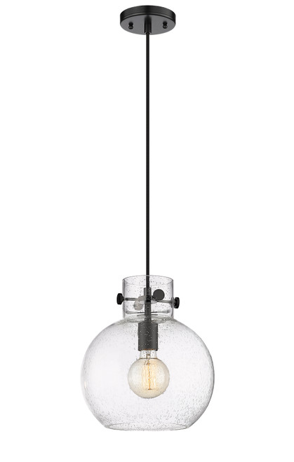 INNOVATIONS 410-1PM-BK-G410-10SDY Newton Sphere 1 10 inch Mini Pendant Matte Black