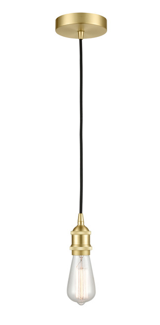 INNOVATIONS 616-1P-SB-LED Edison 1 Light 2.5 inch Mini Pendant Satin Brass